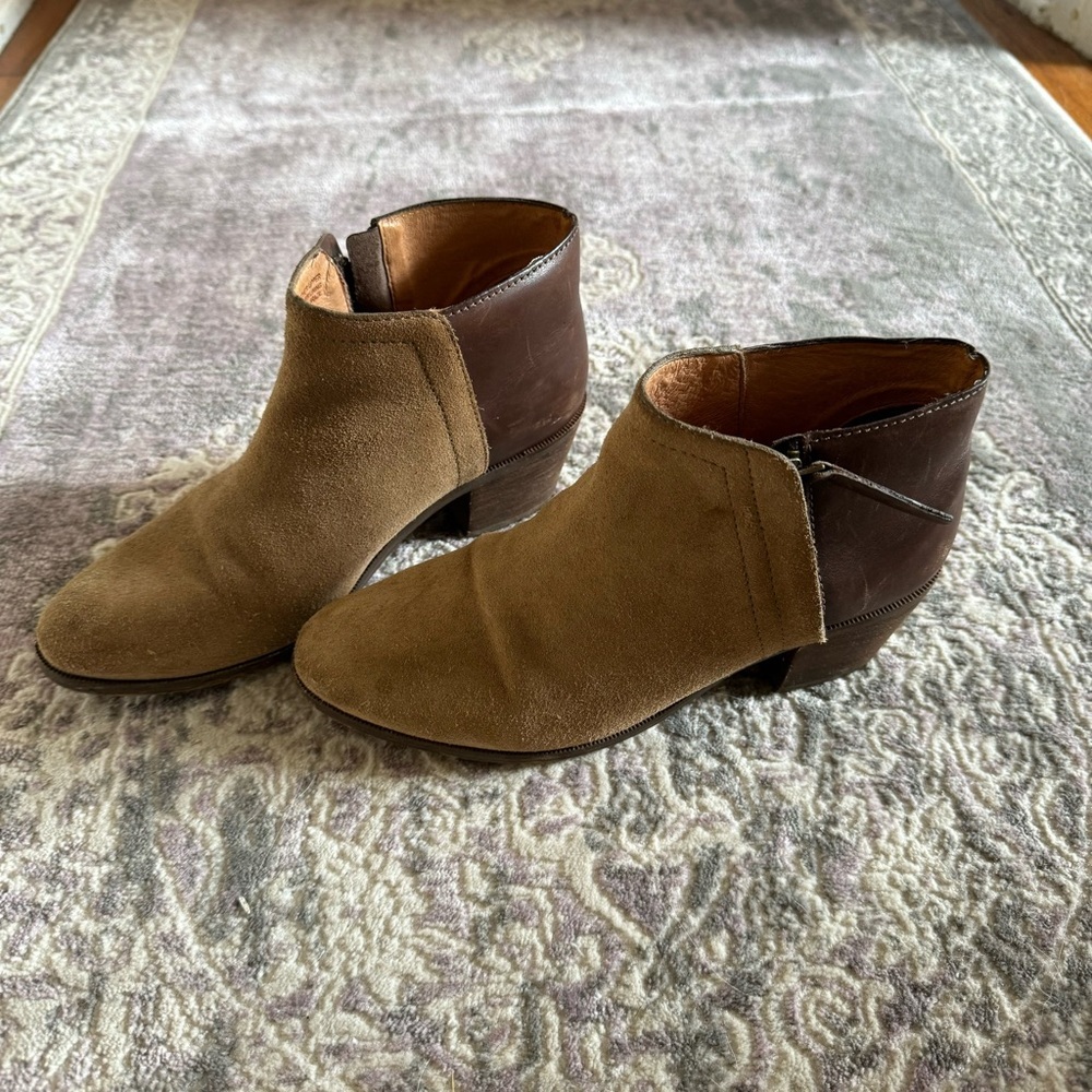 Brown Suede Ankle Boots, 6 1/2​